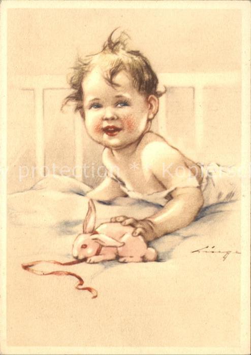 Baby Nursery Bebe Hase Künstlerkarte