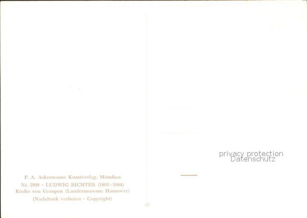 Richter Ludwig Kirche von Graupen F.-A.-Ackermann-Verl – Bild 2