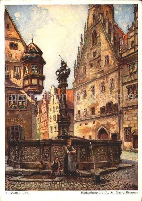 Moessler L. Rothenburg ob der Tauber St.-Georg-Brun