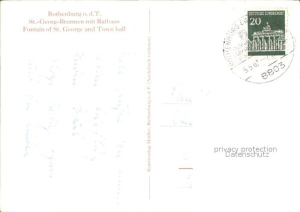 Moessler L. Rothenburg ob der Tauber St.-Georg-Brun – Bild 2