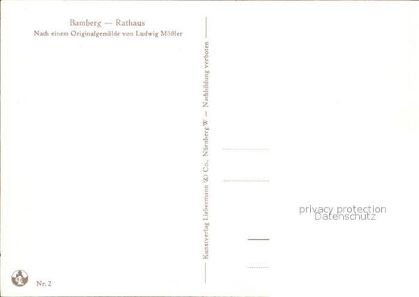 Moessler L. Bamberg Rathaus – Bild 2