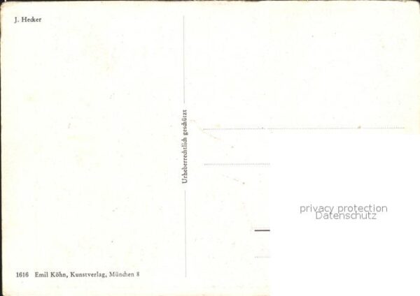 Kuenstlerkarte J. Hecker Berglandschaft – Bild 2