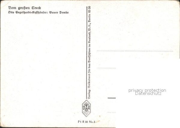 Kuenstlerkarte Otto Engelhardt-Kyffhäuser Bauer Demke – Bild 2
