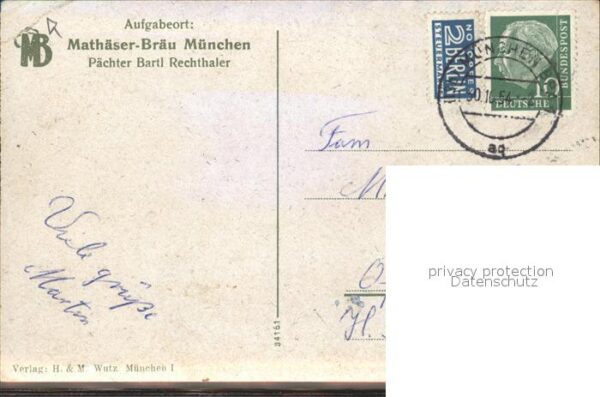 Bier Münchener Mathäserbräu Urkunde – Bild 2