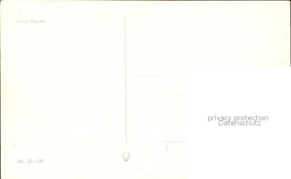Haydn Joseph Künstlerkarte – Bild 2