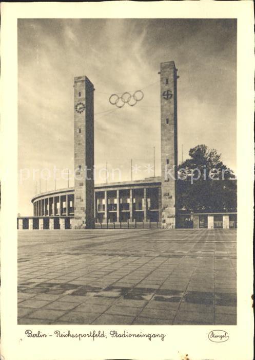 Stadion Berlin Reichssportfeld Stadioneingang