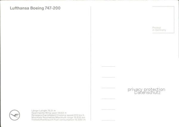 Lufthansa Boeing 747-200 – Bild 2