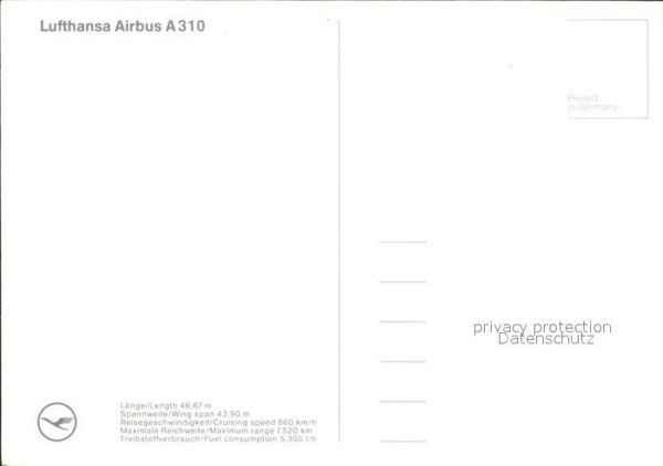 Lufthansa Airbus A310 – Bild 2