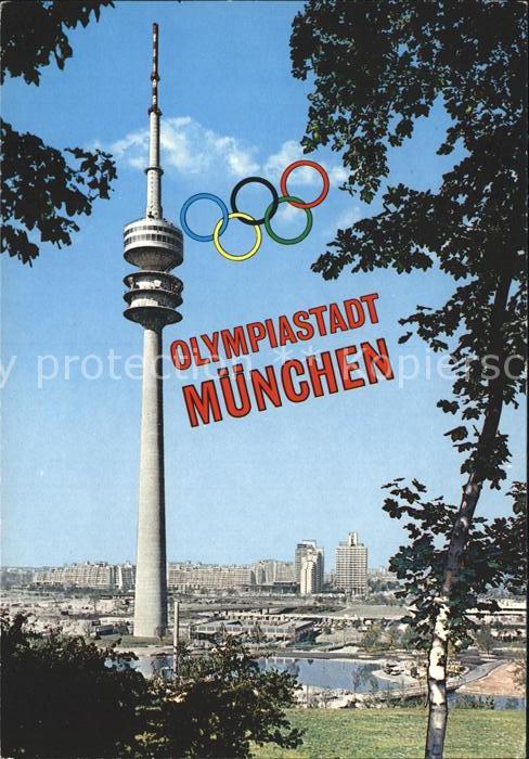 Fernsehturm Funkturm Olympia München Olympisches Dorf
