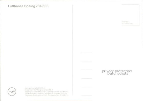 Lufthansa Boeing 737-300 – Bild 2