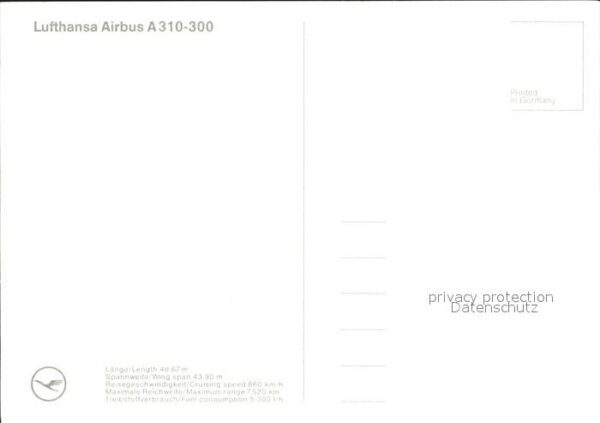 Lufthansa Airbus A310-300 – Bild 2
