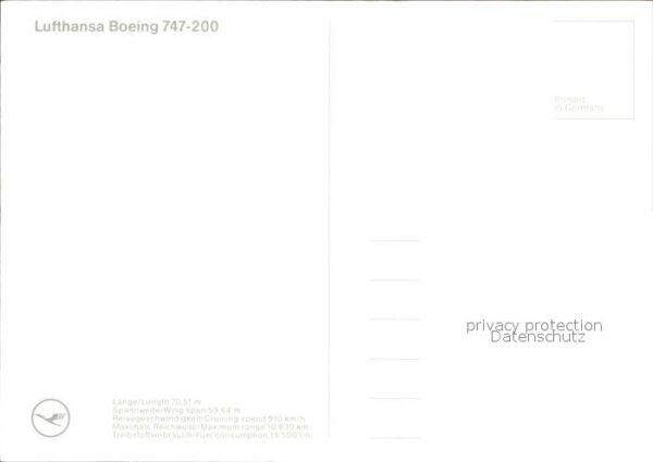 Lufthansa Boeing 747-200 – Bild 2