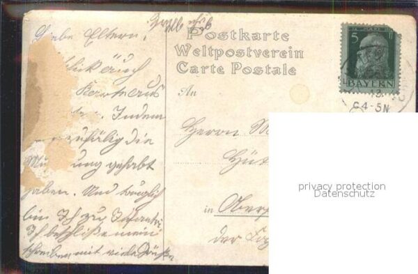 Musterung Infanterie Schwarz-Weiss-Rot Litho – Bild 2