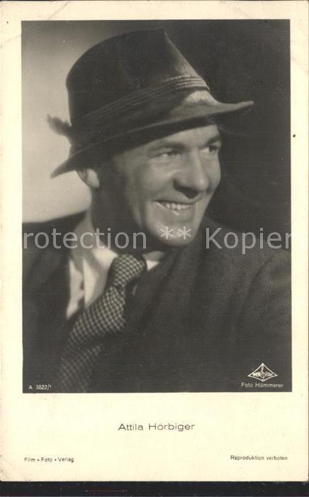 Verlag Film-Foto-Verlag Nr. 3822/1 Schauspieler Attila Hörbiger