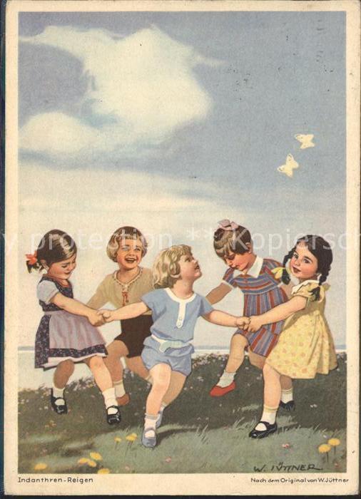 Werbung Reklame Indanthren Farbstoff Textilien Kinder T