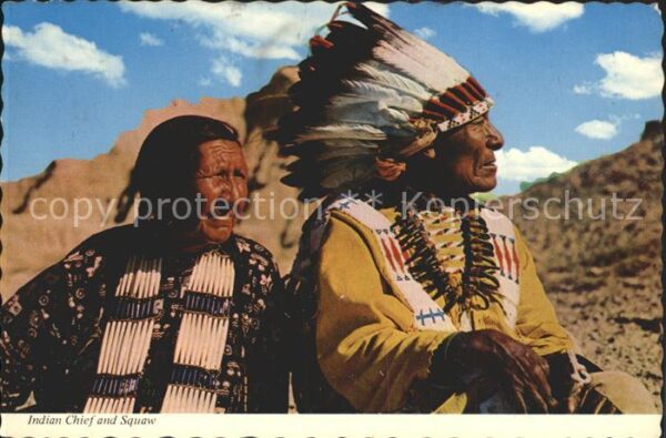 Indianer Native American Indian Chief Squaw