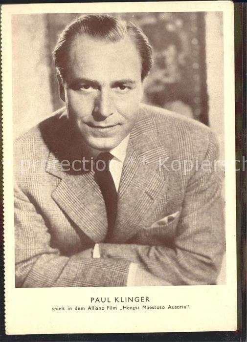 Schauspieler Paul Klinger