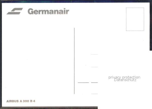 Flugzeuge Zivil Germanair Airbus A 300 B4 – Bild 2