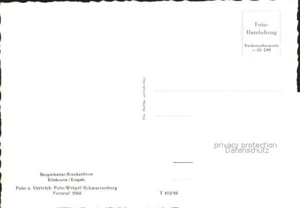 Erlabrunn Erzgebirge Bergarbeiter- Krankenhaus – Bild 2