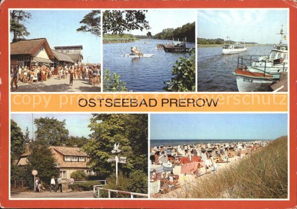 Prerow Ostseebad Strandweg Prerowstrom Hafen
