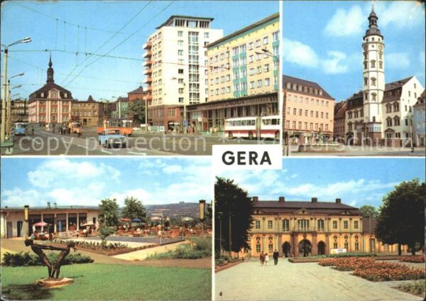 Gera Strasse der Republik Rathaus Orangerie