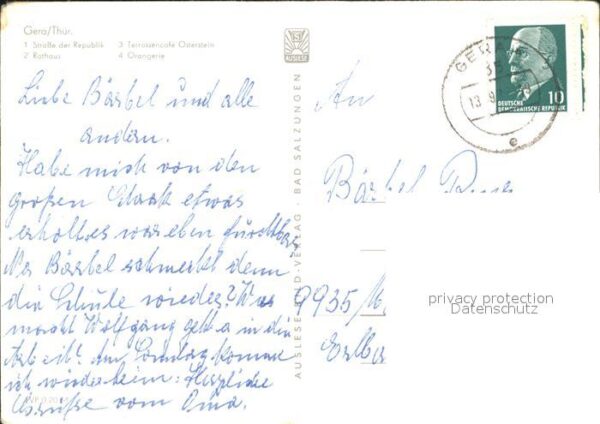 Gera Strasse der Republik Rathaus Orangerie – Bild 2