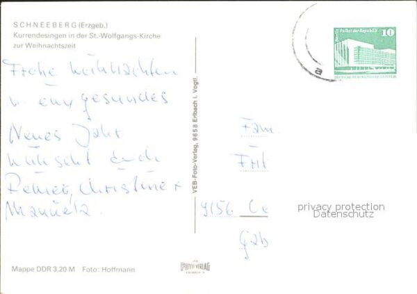 Schneeberg Erzgebirge Kurrendesingen Sankt Wolfgang Kirche – Bild 2