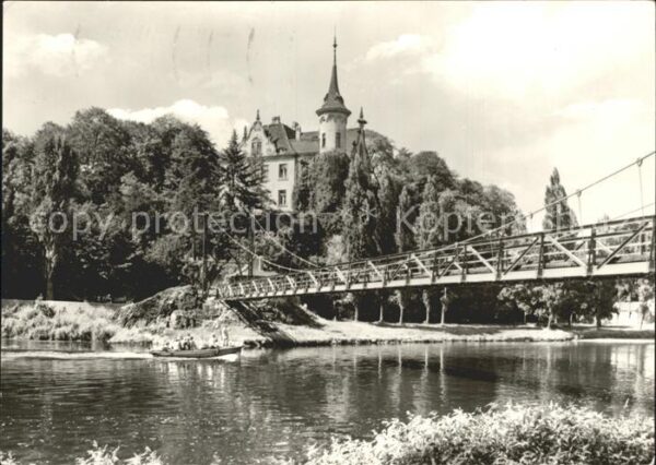 Grimma Gattersburg und Hängebrücke über die Mu