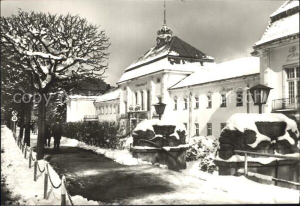 Bad Elster Badehaus im Winter