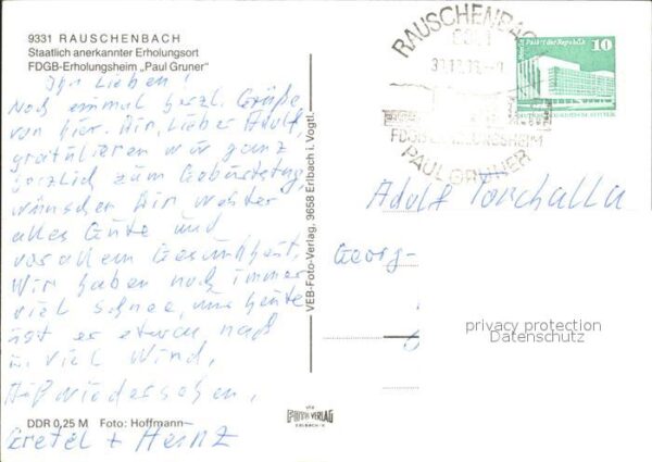 Rauschenbach Neuhausen FDGB Erholungsheim Paul Gruner – Bild 2