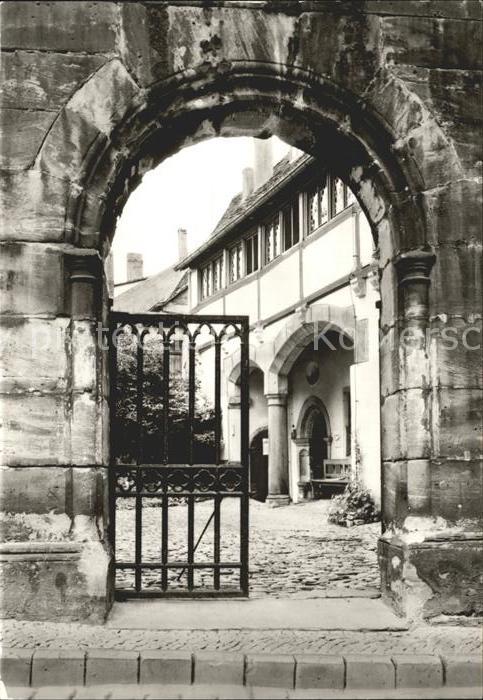 Eisleben Luthers Geburtshaus Hofseite