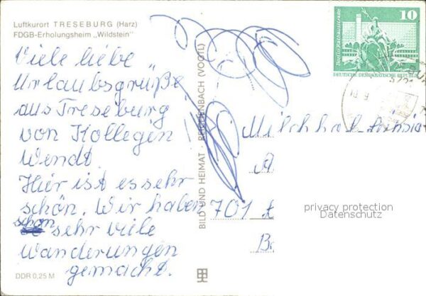 Treseburg Harz FDGB- Erholungsheim Wildstein – Bild 2