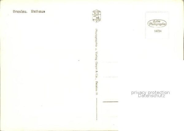 Breslau Niederschlesien Rathaus – Bild 2