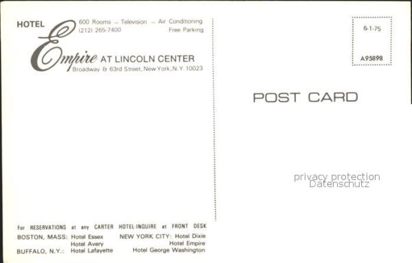 New York City Hotel Empire at Lincoln Center – Bild 2