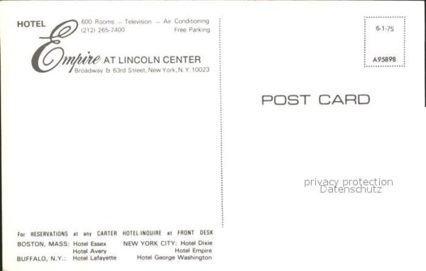 New York City Hotel Empire at Lincoln Center – Bild 2