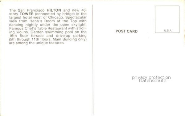 San Francisco California Hilton Hotel – Bild 2