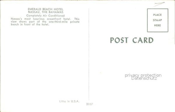 Nassau New Providence Emerald Beach Hotel Strand – Bild 2