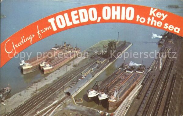Toledo Ohio Fliegeraufnahme Hafen