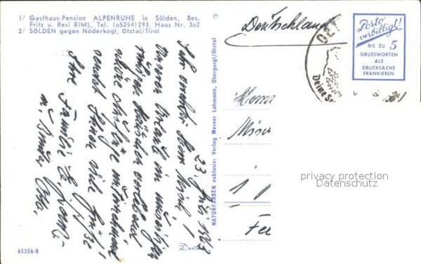 Soelden Oetztal Pension Alpenruhe – Bild 2