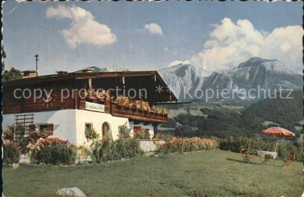 Schoenau Berchtesgaden Landhaus und Hoher Göll