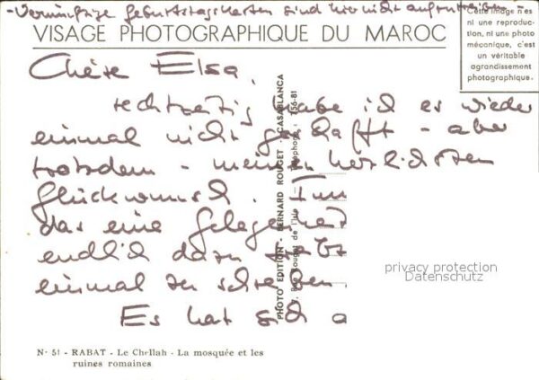 Marokko Maroc Rabat Kirchenruine – Bild 2