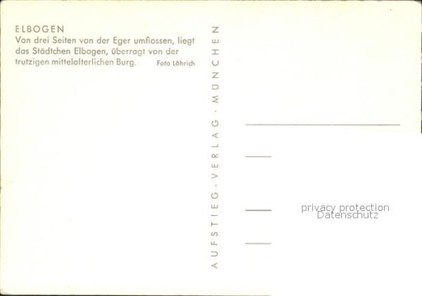 Elbogen Loket Brücke am Eger mit Burg – Bild 2