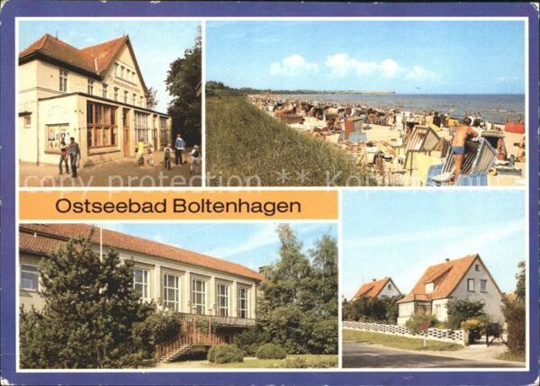 Boltenhagen Ostseebad FDGB Erholungsheime am Strand Fritz Reu