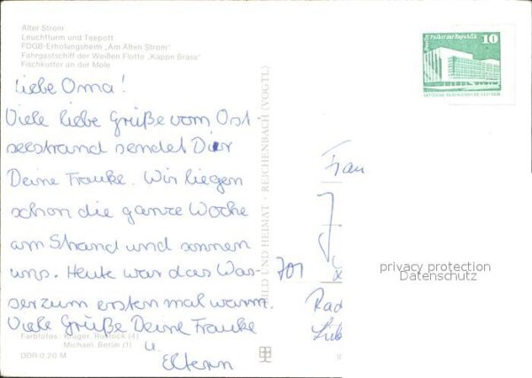 Warnemuende Ostseebad Teepott Leuchtturm Mole Alter Strom – Bild 2