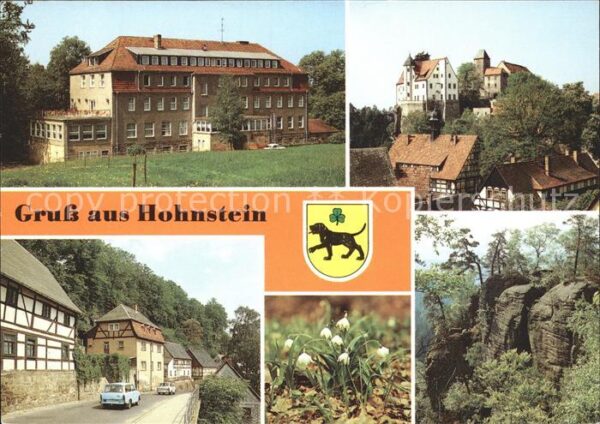 Hohnstein Saechsische Schweiz Burg Obere-Strasse FDGB Ferienheim Herm