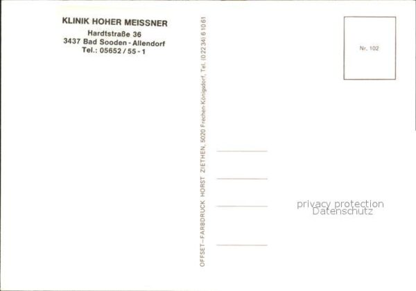 Bad Sooden-Allendorf Klinik Hoher Meissner – Bild 2