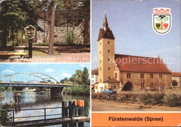Fuerstenwalde Spree Spreebrücke Rathaus