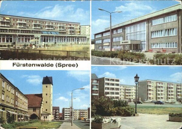 Fuerstenwalde Spree Mühlenstrasse Strasse der Jugend