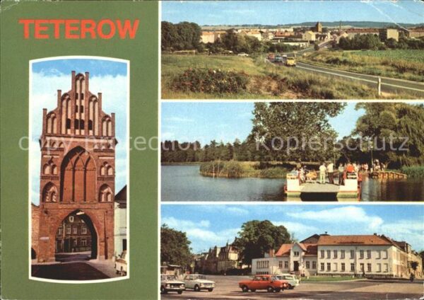 Teterow Mecklenburg Vorpommern Rostocker Tor Burgwallinsel Platz des F