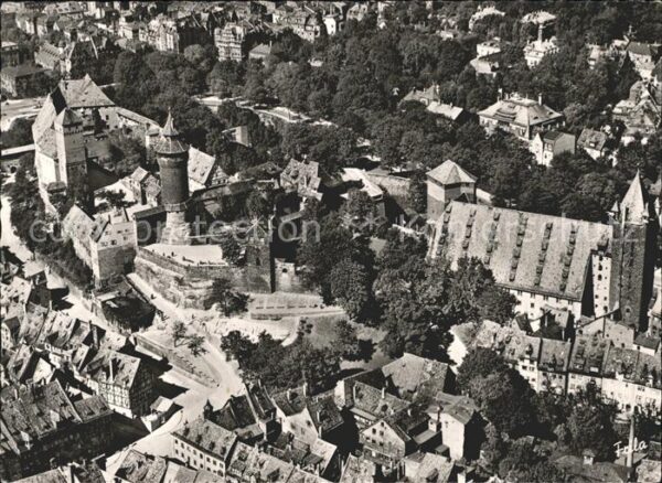 Nuernberg Fliegeraufnahme mit Burg